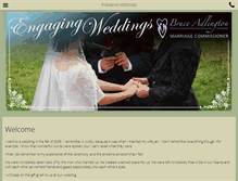 Tablet Screenshot of engagingweddings.com